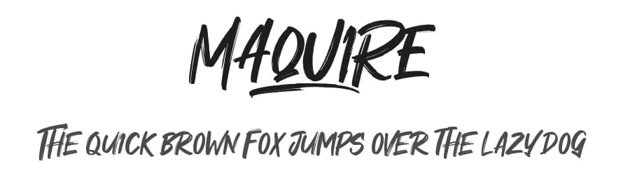 Maquire by Khurasan — Script Handwritten Font