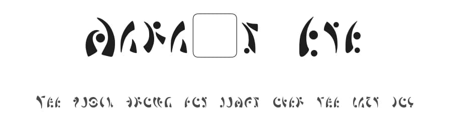 Mara's Eye by Pixel Sagas — Dingbats Font