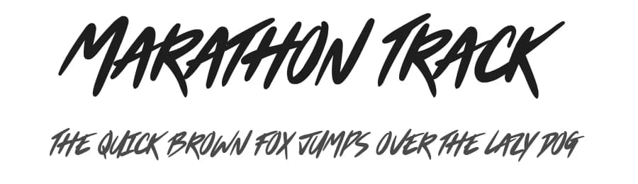 Marathon Track by JSH creates — Script Handwritten Font