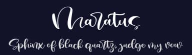 Maratus by Vunira Design — Script Handwritten Font — thumbnail 2