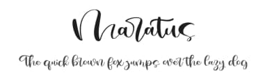 Maratus by Vunira Design — Script Handwritten Font — thumbnail 1
