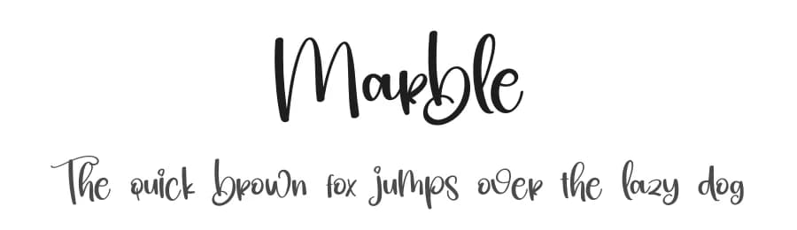 Marble by Scratchones — Script Handwritten Font
