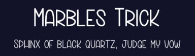 Marbles Trick by dcoxy - Greg Medina — Script Handwritten Font — thumbnail 2
