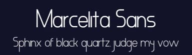 Marcelita Sans by Michael Muranaka — Sans Serif Font — thumbnail 2