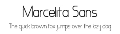 Marcelita Sans by Michael Muranaka — Sans Serif Font — thumbnail 1