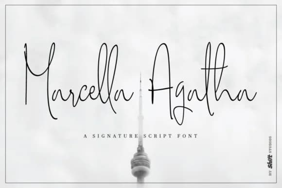Marcella Agatha Font by ShiftStudios — Script Handwritten Font