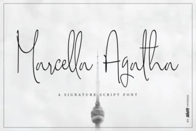 Marcella Agatha Font by ShiftStudios — Script Handwritten Font — thumbnail 1