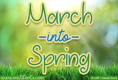 March into Spring Font by Misti — Script Handwritten Font — thumbnail 1