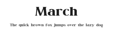 March by Din Studio — Serif Font — thumbnail 1