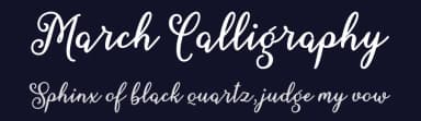 March Calligraphy by Misti's Fonts — Script Handwritten Font — thumbnail 2