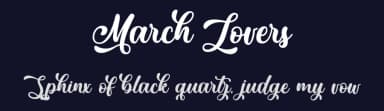 March Lovers by Typhoon Type - Suthi Srisopha — Script Handwritten Font — thumbnail 2