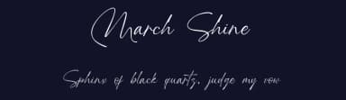 March Shine by Khurasan — Script Handwritten Font — thumbnail 2