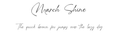 March Shine by Khurasan — Script Handwritten Font — thumbnail 1