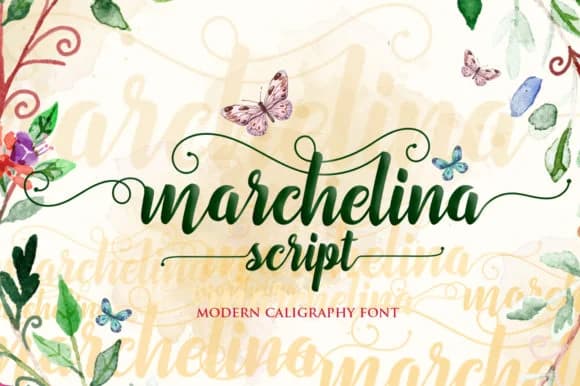 Marchelina Script Font by Cotbada Studio — Script Handwritten Font