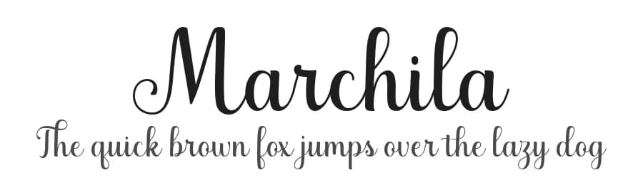 Marchila by Manjali Studio — Script Handwritten Font