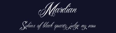 Mardian by Måns Grebäck — Script Handwritten Font — thumbnail 2