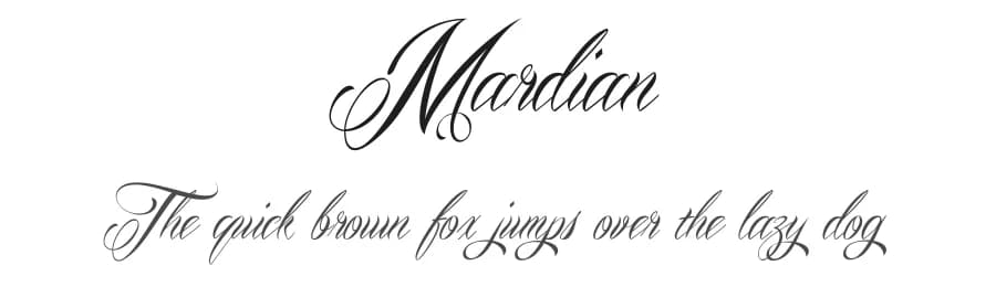 Mardian by Måns Grebäck — Script Handwritten Font