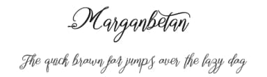 Marganbetan by Aquilera Saiman — Script Handwritten Font — thumbnail 1