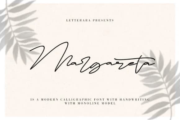 Margareta Font by thomasaradea — Script Handwritten Font