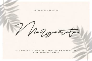 Margareta Font by thomasaradea — Script Handwritten Font — thumbnail 1