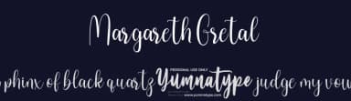 Margareth Gretal by Yumna Family — Script Handwritten Font — thumbnail 2