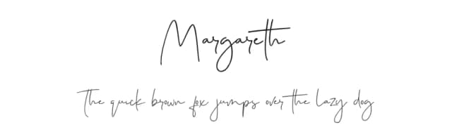 Margareth by Say Studio — Script Handwritten Font