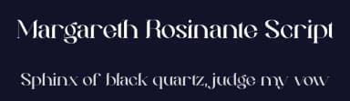 Margareth Rosinante Script by Irfan Hidayat — Script Handwritten Font — thumbnail 2