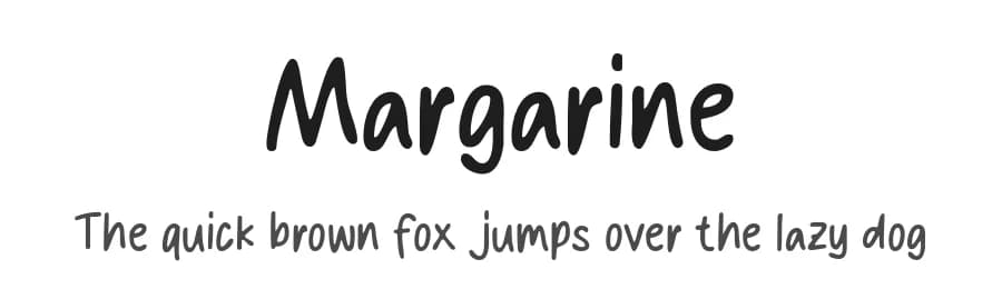 Margarine by MJType — Script Handwritten Font