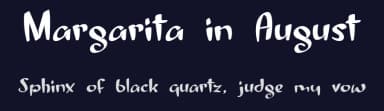 Margarita in August by Roland Huse Design — Script Handwritten Font — thumbnail 2