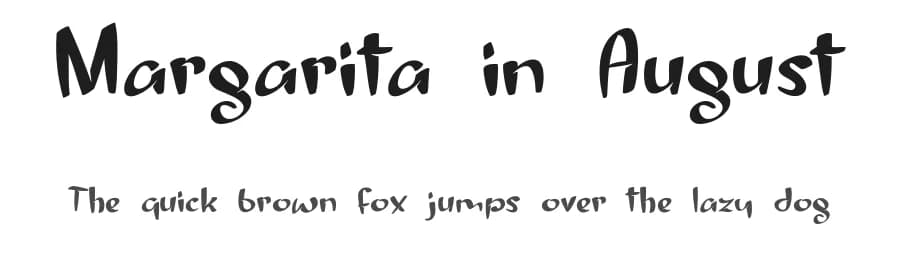 Margarita in August by Roland Huse Design — Script Handwritten Font