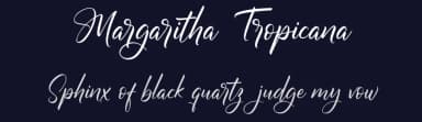Margaritha Tropicana by Vunira Design — Script Handwritten Font — thumbnail 2