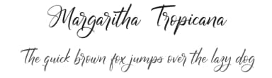 Margaritha Tropicana by Vunira Design — Script Handwritten Font — thumbnail 1