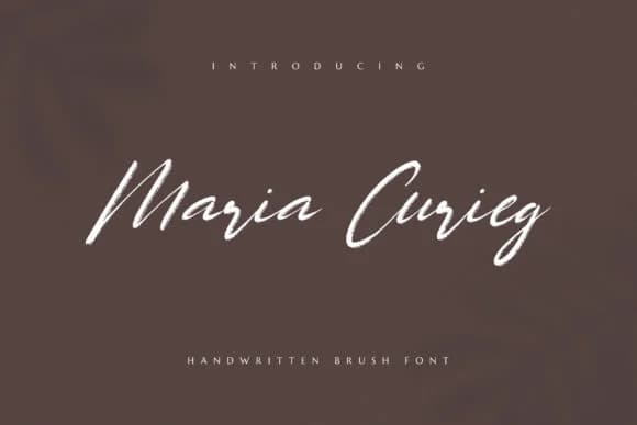 Maria Curieg Font by Productype — Script Handwritten Font — preview 1