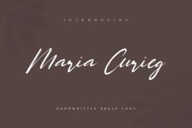 Maria Curieg Font by Productype — Script Handwritten Font — thumbnail 1