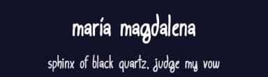 María Magdalena by Woodcutter — Script Handwritten Font — thumbnail 2