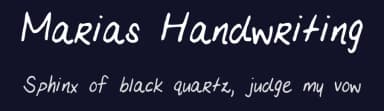 Marias Handwriting by Maria Rose — Script Handwritten Font — thumbnail 2