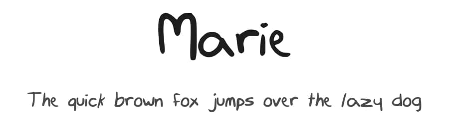 Marie by Marie Daake — Script Handwritten Font
