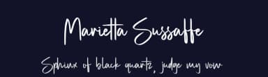 Marietta Sussaffe by Menk Type — Script Handwritten Font — thumbnail 2