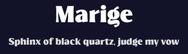 Marige by Zarma Type Foundry — Serif Font — thumbnail 2