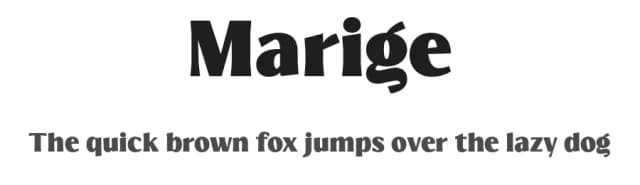 Marige by Zarma Type Foundry — Serif Font
