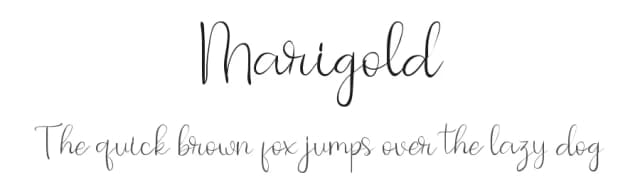 Marigold by Stellaris Studio — Script Handwritten Font