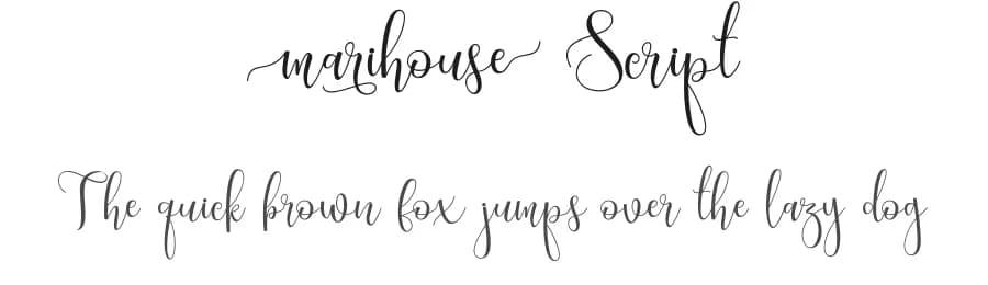 Marihouse Script by Lettersams — Script Handwritten Font