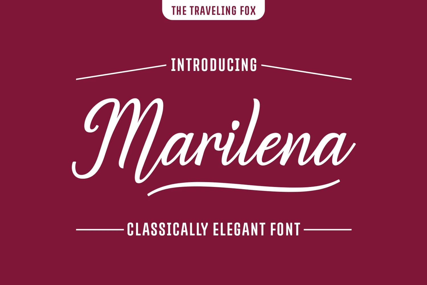 Marilena Font by The Traveling Fox — Script Handwritten Font