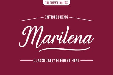 Marilena Font by The Traveling Fox — Script Handwritten Font — thumbnail 1