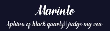 Marinto by Growonk — Script Handwritten Font — thumbnail 2