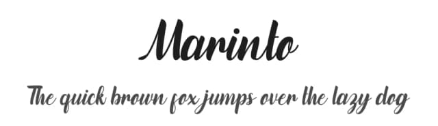 Marinto by Growonk — Script Handwritten Font
