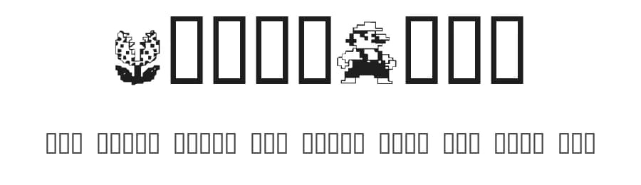 MarioBros by fontvir.us — Dingbats Font
