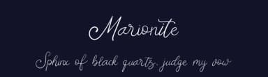 Marionite by ReyreyBlue — Script Handwritten Font — thumbnail 2
