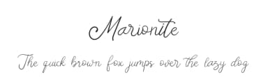 Marionite by ReyreyBlue — Script Handwritten Font — thumbnail 1