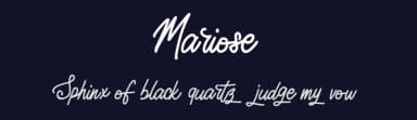 Mariose by Vunira Design — Script Handwritten Font — thumbnail 2